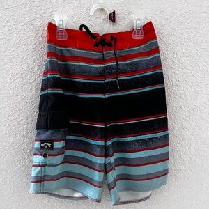 Billabong Black and Orange Swim Shorts